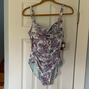 Elegant Paisley One Piece Swimsuit